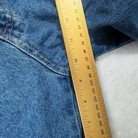 Wrangler Carpenter Denim Shorts Mens 38x10 Blue Relaxed Fit Utility - Picture 8 of 9